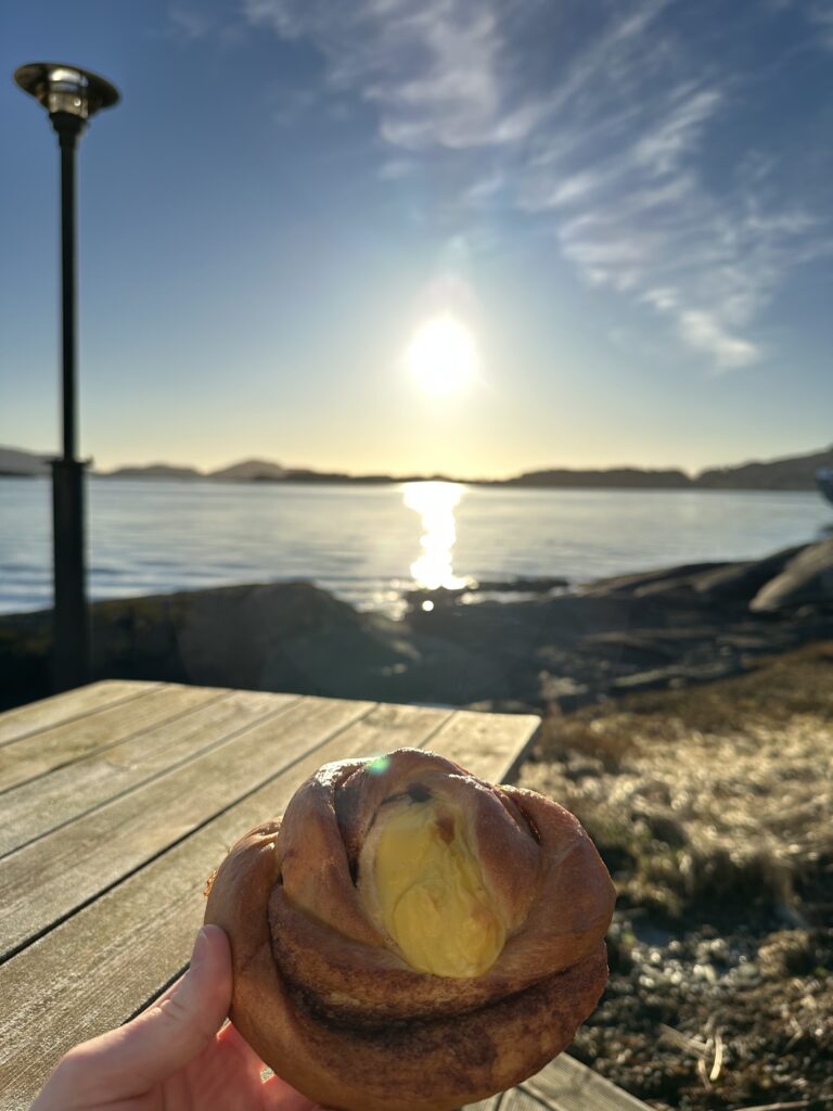 Kanelbolle og sol